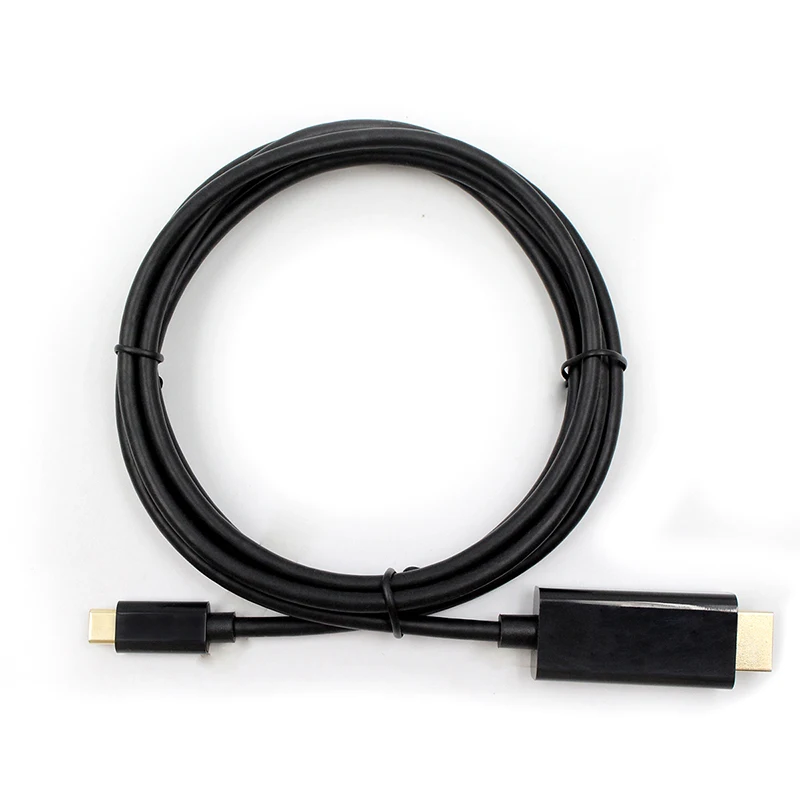 1pcs 1.8m  USB3.1 Type-c To HDMI  1080P  video converter cable  for Apple Macbook HDTV Projector