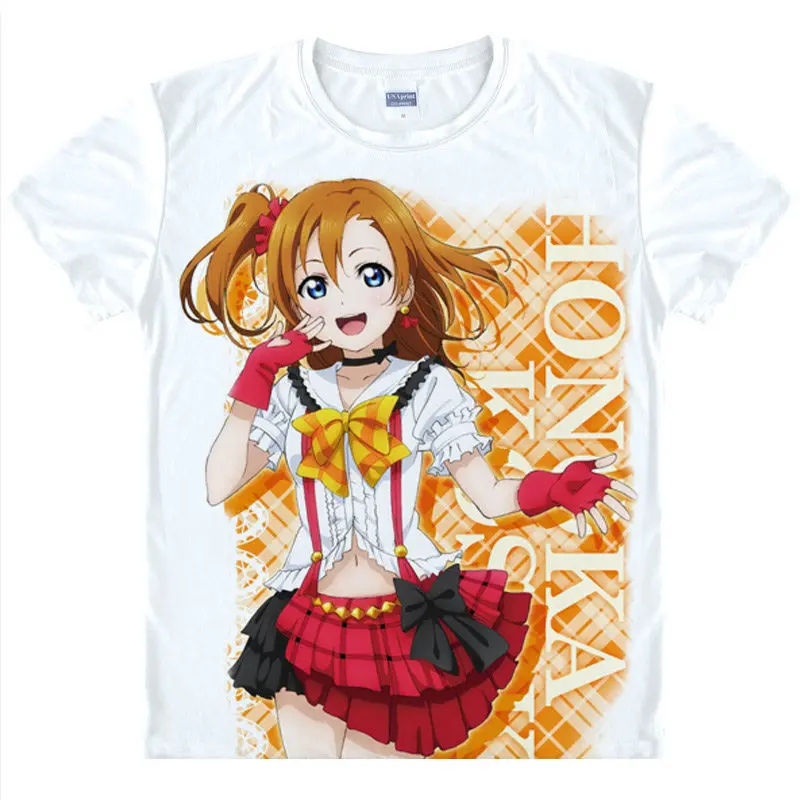 love live T-Shirt The School Idol Movie Shirt Cool t shirts Anime Clothing cute lovely kawaii Shirts & T-Shirts Japanese Anime a