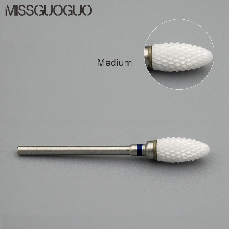 Missguoguo-furadeira elétrica de unhas, 6 opções de cerâmica, com brocas, cortadores e acessórios para manicure, arte nas unhas