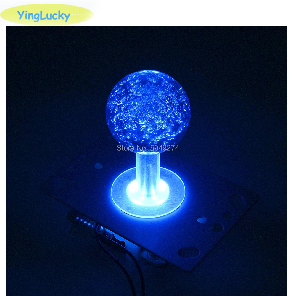 1 sztuk zręcznościowa podświetlana dioda LED Joystick typu Sanwa Joystick 7 kolory kolorowe Joystcik dla zręcznościowa łapa szczęścia automat