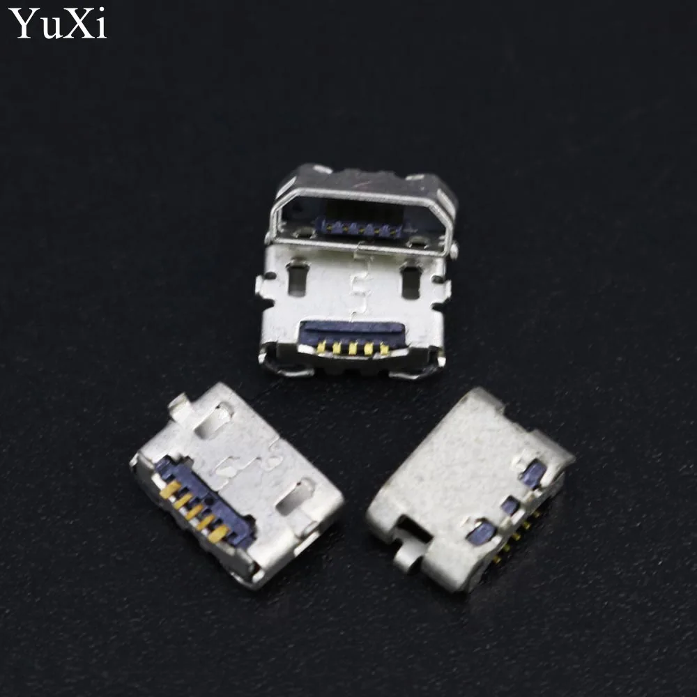 

10pcs micro USB 5pin jack Reverse Ox horn Charging Port Plug socket connector mini usb For Huawei 4X Y6 4A P8 C8817 max Lite Pro
