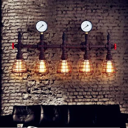 

Loft Style Industrial Vintage Wall Lamp LED Edison Lighting Iron Antique Pipe Wall Light Fixtures Arandela Lampara Pared