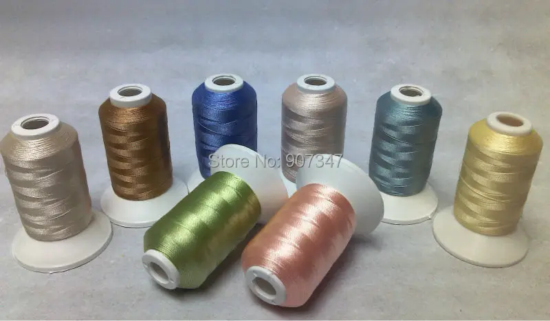 180+ Shade Pastel Series Colors Polyester Machine Embroidery Thread For Brother,Janome 500m*8, Classical Combination Best Deal