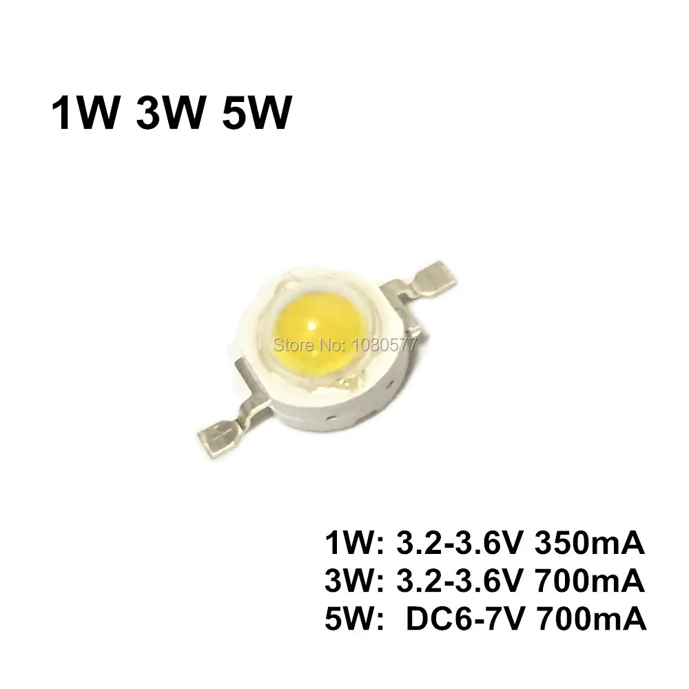 Chip de led branco para aquário, iluminação para plantas de aquário, diodos de led 6500k & 380-780nm 1w 3w 5w 10w 20w 30w 50w 100w