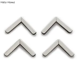 25 Piece Silver Tone Smooth Book Scrapbooking Albums Folders Box Bags Metal Corner Protectors Side 25mm(1