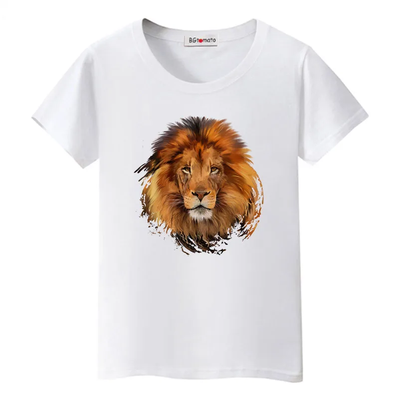 T-shirt imprimé lion en 3D pour femmes, chemises d'été cool, marque de bonne qualité, t-shirts à la mode, offre spéciale