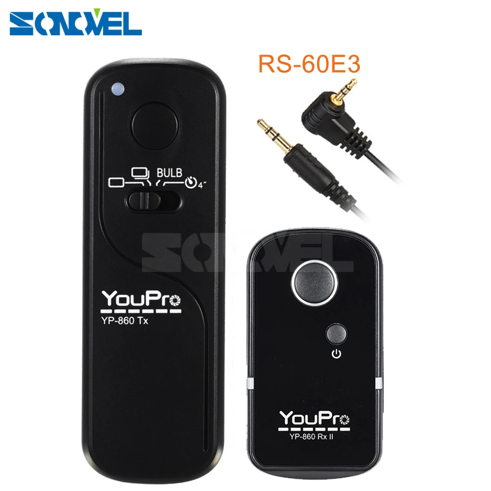 

Wireless Shutter Release Remote Control RS-60E3 For Canon PowerShot G1 X Mark II G10 G11 G15 G16 G12 G3X G5 X G1X SX50 SX60