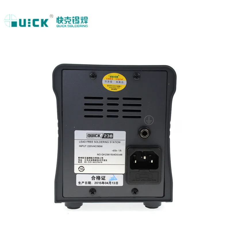 Original QUICK 236 High-Frequency Soldering Station Lead - Free Digital Soldering Iron 90W 220V