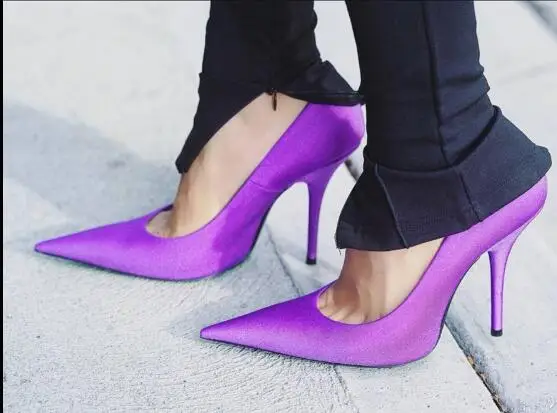 

Sexy Pointed Toe High Heel Shoes Hot Selling Thin Heels Dress Shoes for Woman Wedding Shoes Office Lady Pumps Party Shoes