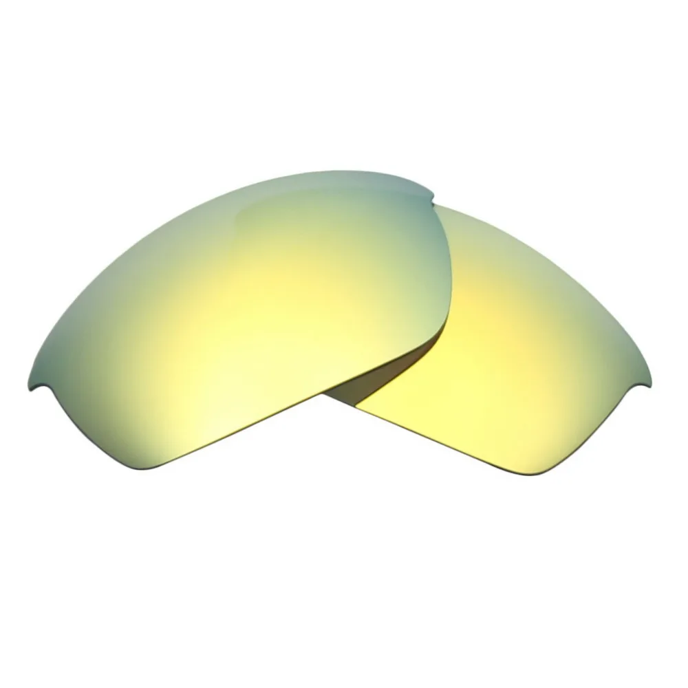 

2 Pairs SNARK POLARIZED Replacement Lenses for Oakley Flak Jacket Sunglasses Silver Titanium & 24K Gold