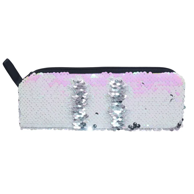 1 Pcs New Sequin Pencil Case Flash Magic Sequin Pen Bag School Supplies Girl Handbags Sundries Cosmetic Bag Multi-function Bag