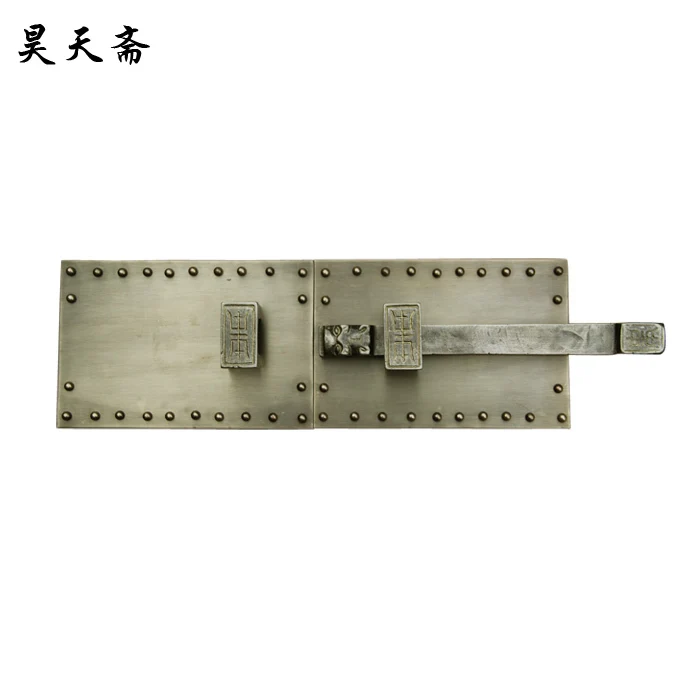 [Haotian vegetarian] bronze Chinese antique copper bolt latch bolt copper live classical doors HTH-148