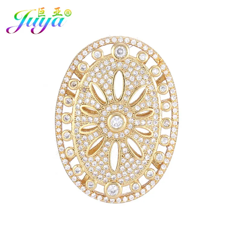 

Oval Shape Handmade Floating Jewelry Findings Flower Connector Pendant For Women Natural Stones Pearls Decoration Jewelry Making