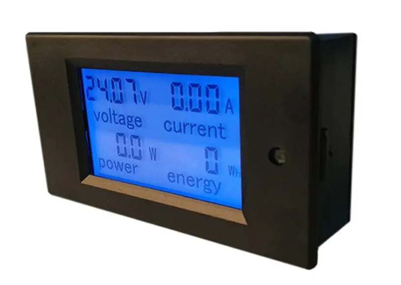 2025 NEW  DC Digital Panel Voltmeter 6.5-100V 4 IN1 LCD Volt Current Watt Power Consumption Meter Bulit-in Shunt