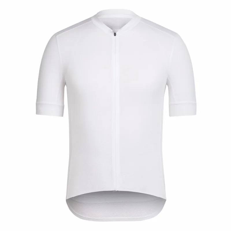 

SGCIKER Summer Men Team Fit White Laser Cut Cuff Cycling Jersey Road Bike Maillot MTB Short Sleeve Ropa Ciclismo Cycle Cloth