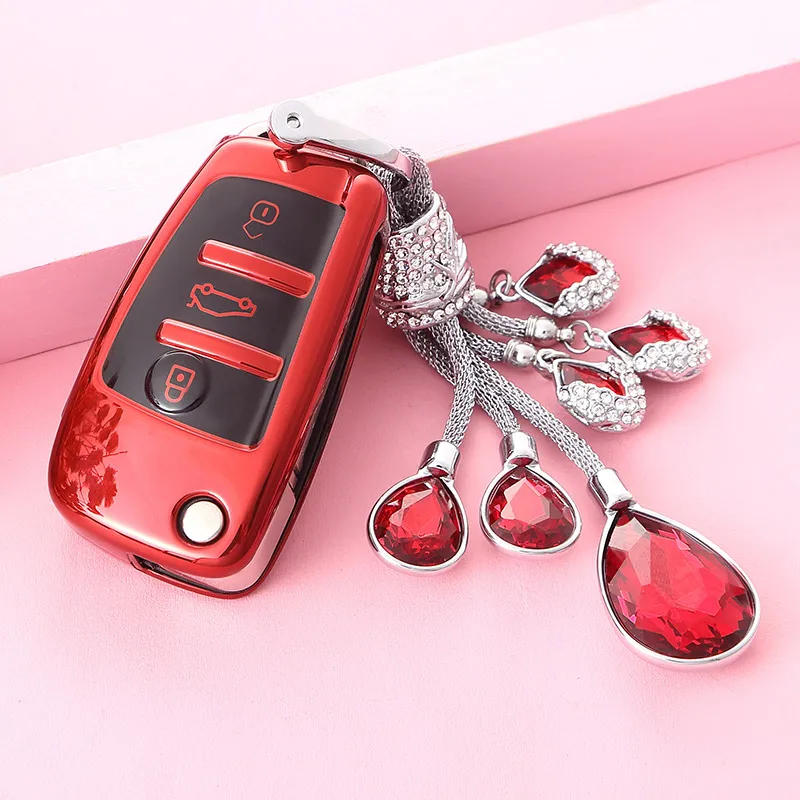 Free Shipment TPU Key Case For Car folding car remote key case Q3 A4L A6L Q5 Q7 A1 A3 B6 B7 B8 A4 A5 A6 A7 A8 WaterProof Key Bag