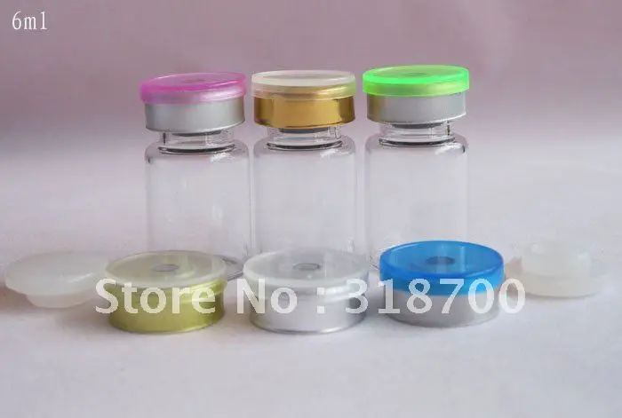 샘플 바이알 에센스 오일 유리병, 플립 캡 포함, 6ml 유리병, 2ml, 3ml, 5ml, 30ml 사용 가능, 로트당 300 개