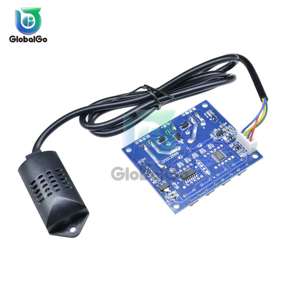 DC 12V Digital Display Dual Output Thermostat LED Temperature Humidity Controller Module Relay Thermometer Hygrometer M452