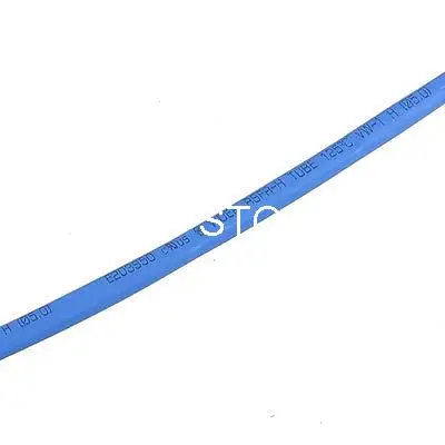 Blue 26.2Ft 8M Long 5mm Dia Polyolefin Heat Shrinkable Tube Tubing