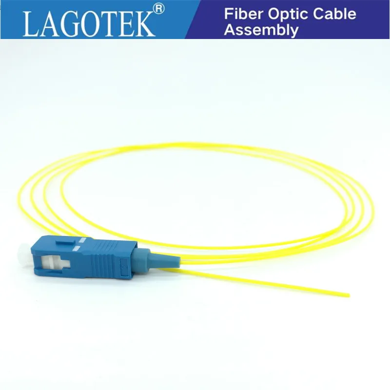 SC UPC Fiber Optic Pigtail Simplex 0.9mm 9/125 Single Mode 1.0Meter