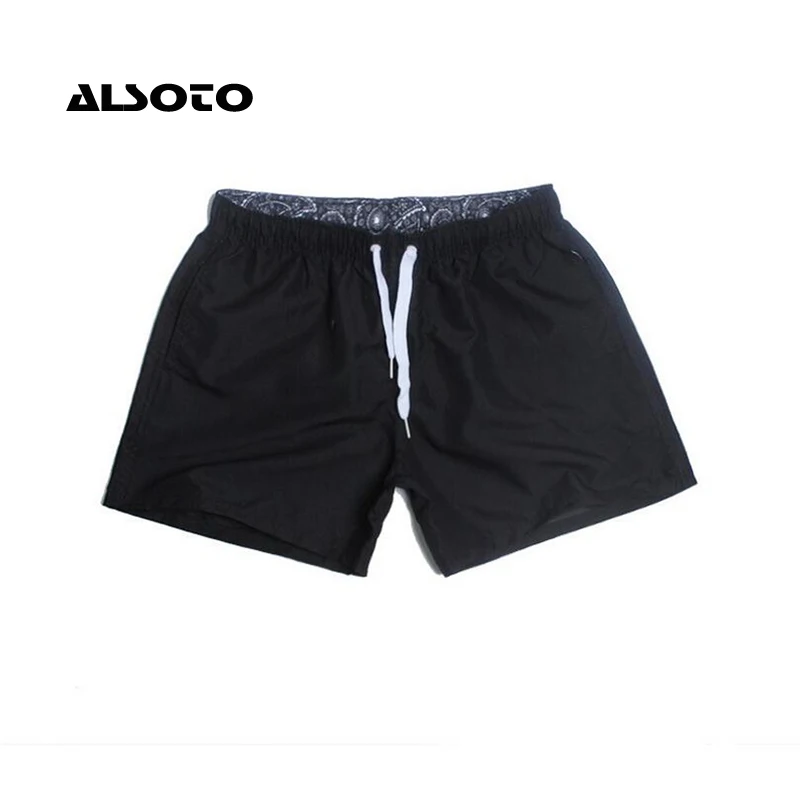 ALSOTO Pocket Quick Dry Swimming Shorts For Men Swimwear Man Swimsuit Swim Trunks Summer Bathing Beach Wear Surf Boxer Briefs