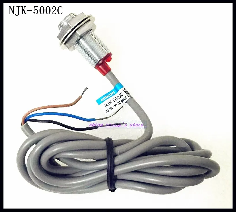 5Pcs/Lot  NJK-5002C 6-36VDC 3 Wire NPN NO 10mm Detective Distance Hall Sensor Proximity Switch Brand New