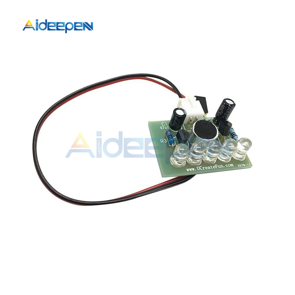 LED-Soundsteuerungs-Melodielampe, elektronische Produktions-DIY-Sets, integrierte Schaltkreise, Spannung 3V-5,5V – Detail 3