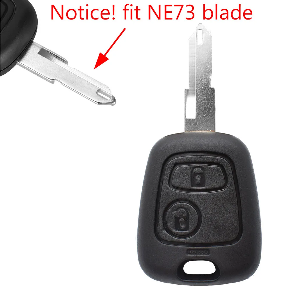 Car Remote Key Shell Case For Peugeot 307 107 207 407 For Citroen C1 C2 C3 C4 C5 Xsara Picasso Fob with Switch NE73 Blade