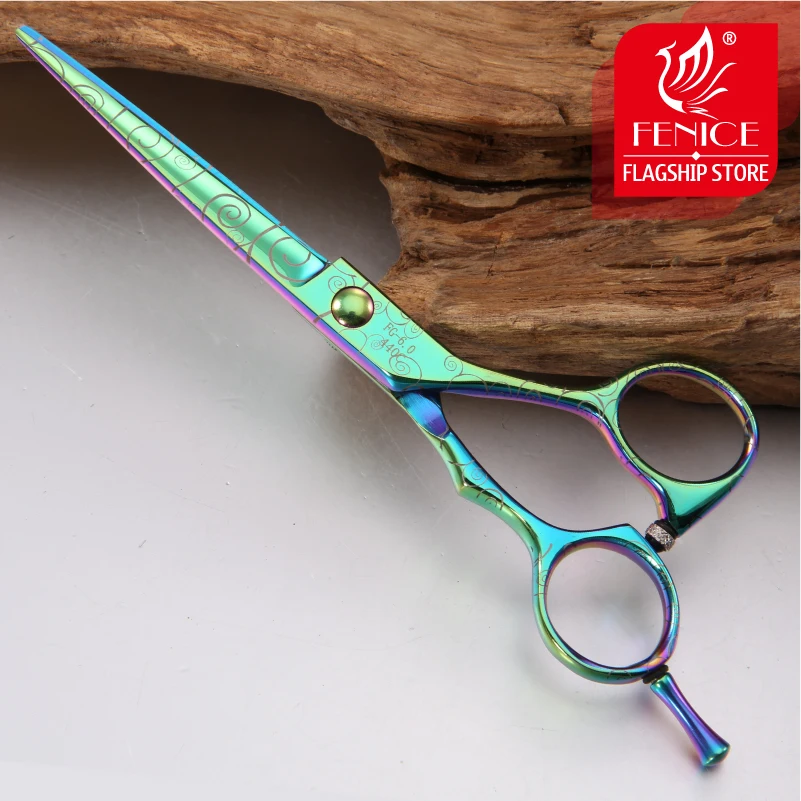 Fenice Personal 6 inch Pet Grooming Scissors Straight Teddy Dog Cat Cutting Thinning Shears Kit Tesoura Para Animal Hair Shears