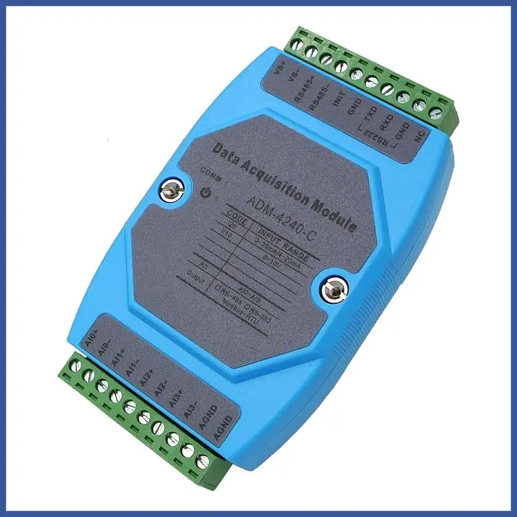 ADM - 4240 C  4 way analog data acquisition module 4-20mA 0-10V 0-20mA to 485 MODBUS