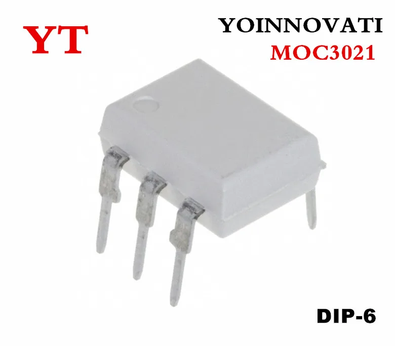 

50pcs/lot MOC3021 DIP-6 OPTOISOLATOR 5KV TRIAC best quality