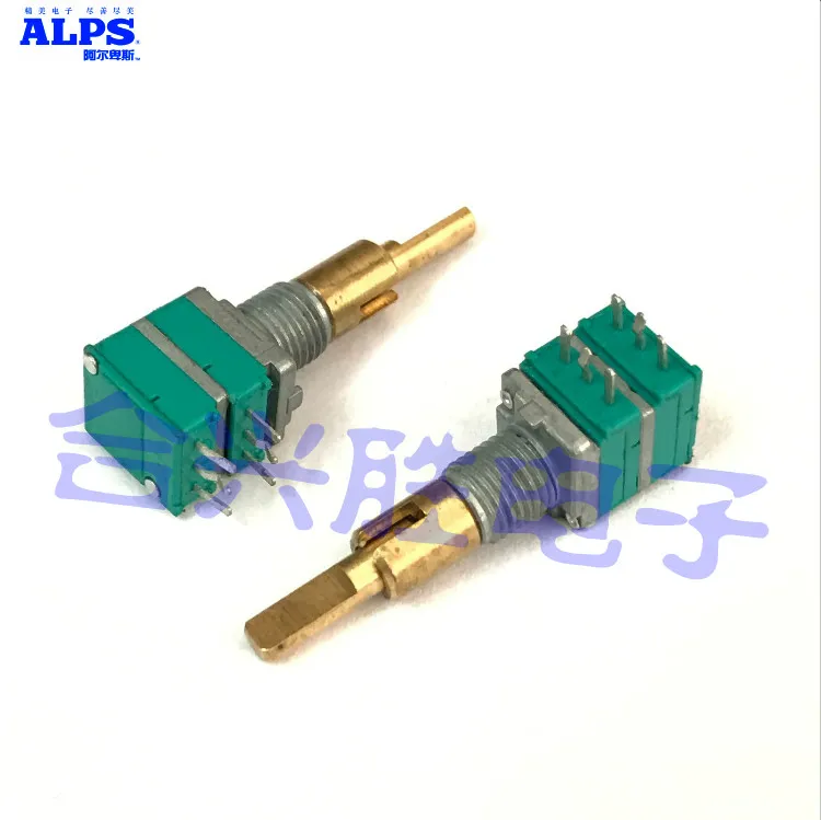 2pcs for ALPS two-axis double precision potentiometer type RK097 B10K amplifier car audio navigation volume