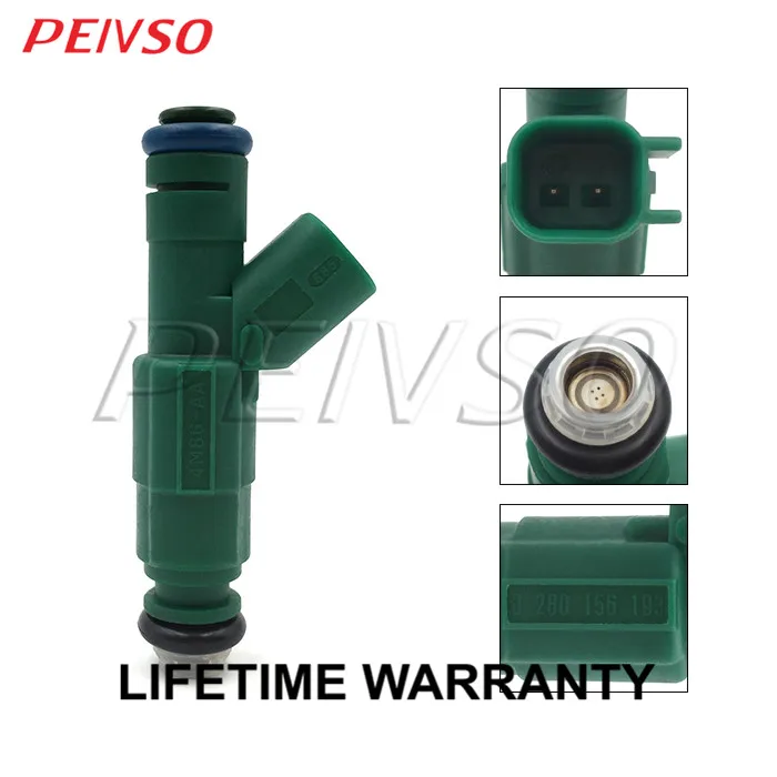 PEIVSO 4pcs 0280156193 4M8G-AA L361-13-250 Fuel Injector For MAZDA M3 2004~2005 M5 2006~2007 M6 2003~2005 2.3L L4