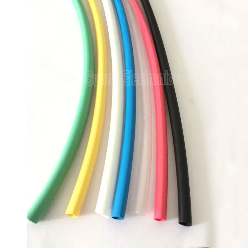 Tubo termorretráctil de 3,2mm, 5 metros/lote, con pegamento adhesivo forrado 3:1, encogimiento de doble pared, envoltura de tubo, Cable de alambre con 7 colores