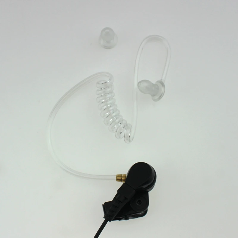 G-Ear Hook Headset Covert Acoustic Tube Earpiece With Collar Clip Headphone for Walkie Talkie Yaesu Vertex VX-6R 7R 6E Radio