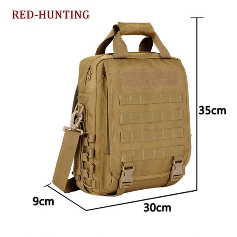 

Tactical Men Backpack Crossbody Travel Bags Sports Molle Backpacks Waterproof School Bag Handbag fit 14'' Laptop