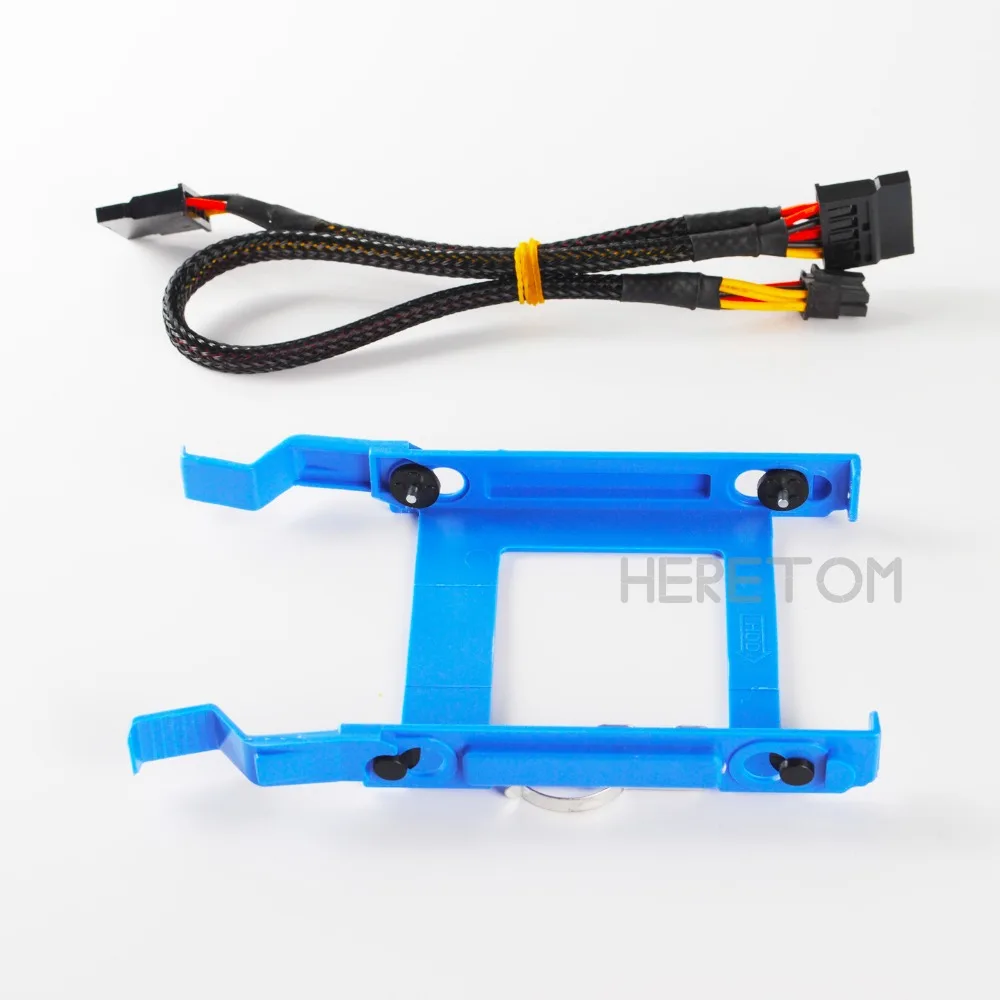 Heretom 2.5" HDD Bracket Caddy 3650 for Dell Optiplex 3040 5040 5050 7040 7050 3046 MT X9FV3 with Power Cable GP2JM