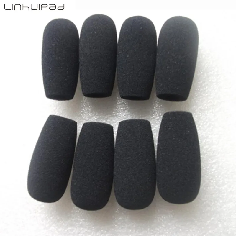 9mm Microphone Foam Windscreens Windshields 9mm hole 45mm inner length mic cover for aviation headset mic