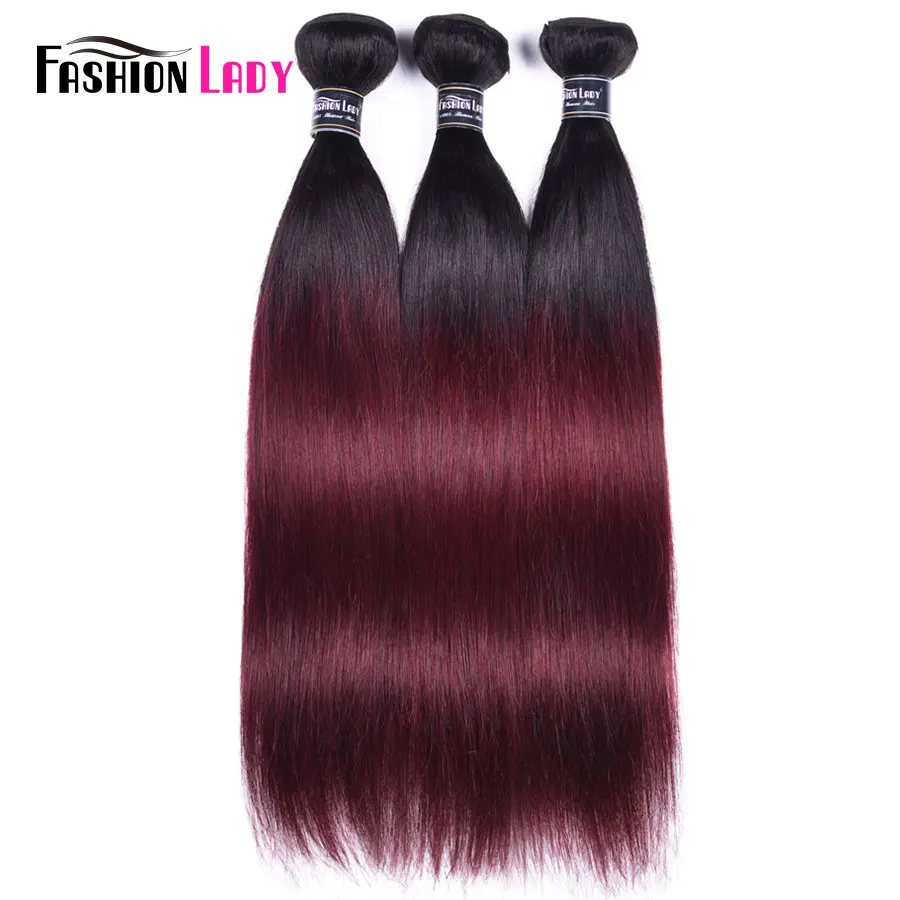 T1b99j Menschliches Haar Bundles Gerade Ombre Bundles Pre farbige Brasilianische Haarwebart Bundles 1 Stück Nicht-Remy Haar Verlängerung