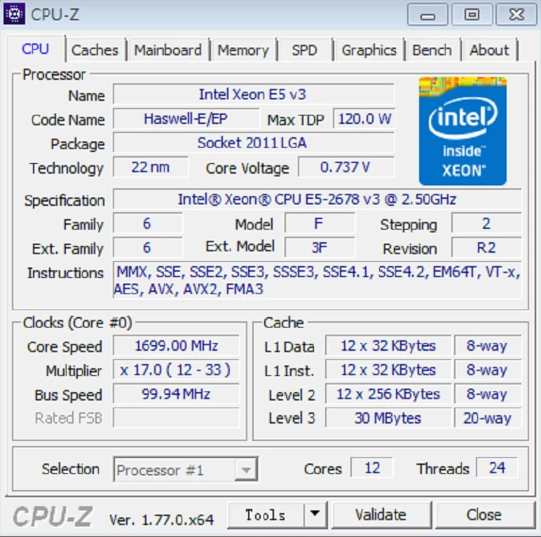 Original Intel XEON Processor E5-2678V3 OEM Version CPU 2.50GHz 12-Core 30MB E5-2678 V3 FCLGA2011-3 free shipping E5 2678V3