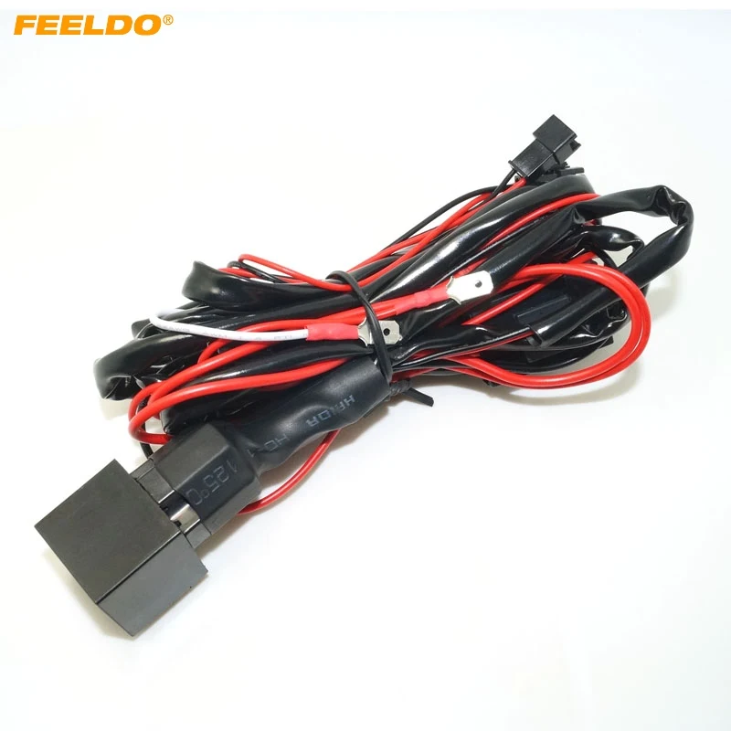 FEELDO 1Pc Relay wiring harness kit for BMW CCFL/LED angel eyes light Fade Function #FD-4758