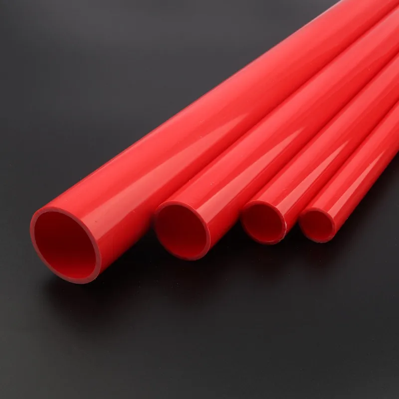 2pcs 50cm O.D 20~50mm Red UPVC Pipe Hi-quality Water Supply Pipe Irrigation Fish Tank PVC Pipe Aquarium Drainpipe Water Tube