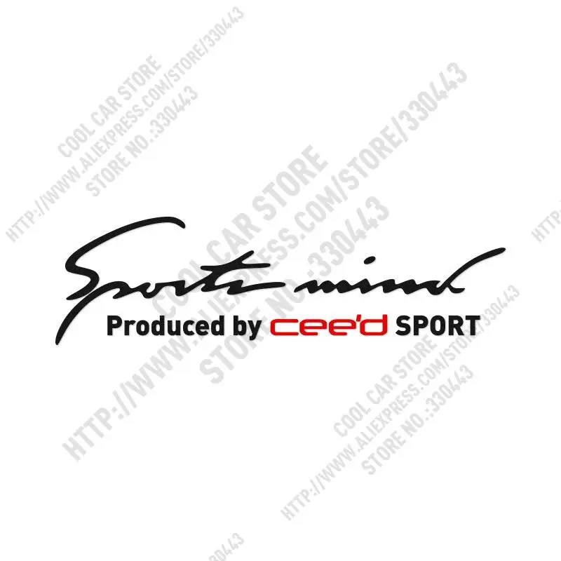 2 Pieces Customization SPORTS MIND Car stickers decal Car-Styling For ceed exterior accessories