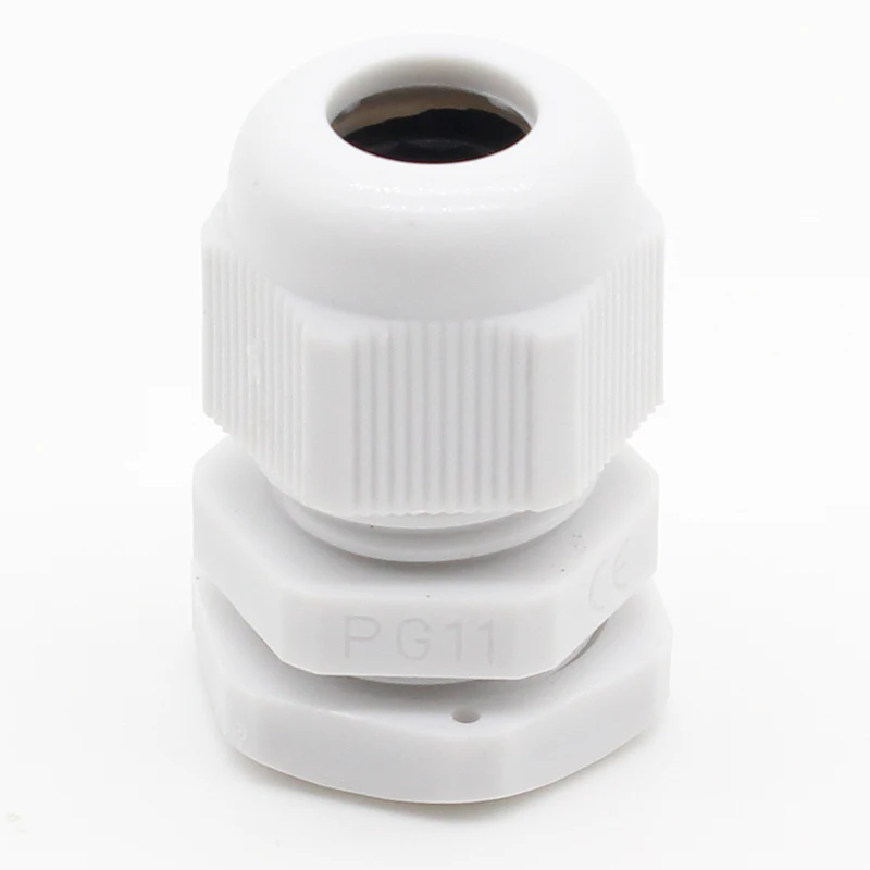 10pcs High Quality IP68 PG11 5-10MM Waterproof Nylon Cable Gland No Waterproof Gasket Plastic Cable Gland