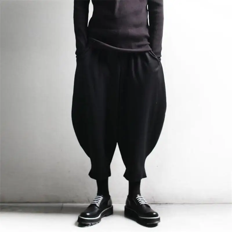 New 27-46 2024 Men's Clothing GD Hair Stylist Fashion Street Loose Lantern Pants Ankle Banded Radish Pants Plus Size Costumes