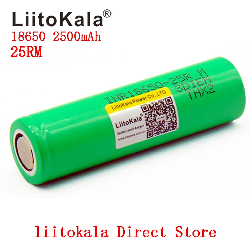 Nowa bateria Liitokala 18650 2500mah 3.7V oryginalna INR18650-25RM 20A rozładowanie akumulatorów litowo-jonowych