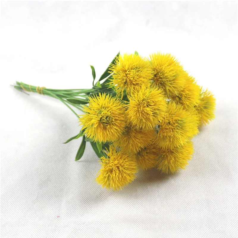 1/3/5 Stücke Grün Löwenzahn Künstliche Blumen 25 cm Kunststoff Gefälschte Blumen Pflanzen Für Wohnkultur Party liefert Hochzeit Dekoration – Detail 11