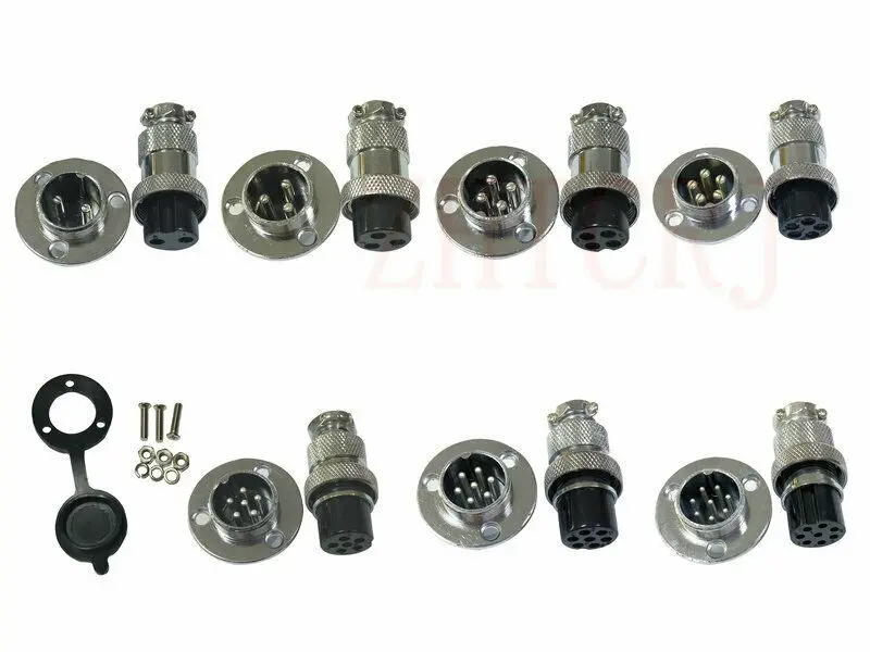 10 SET GX20 2pin 3pin 4pin 5pin 6pin 7pin 8pin 10pin 12pin Aviation Plug & Socket Circular Multipole 2-12PIN CONNECTOR