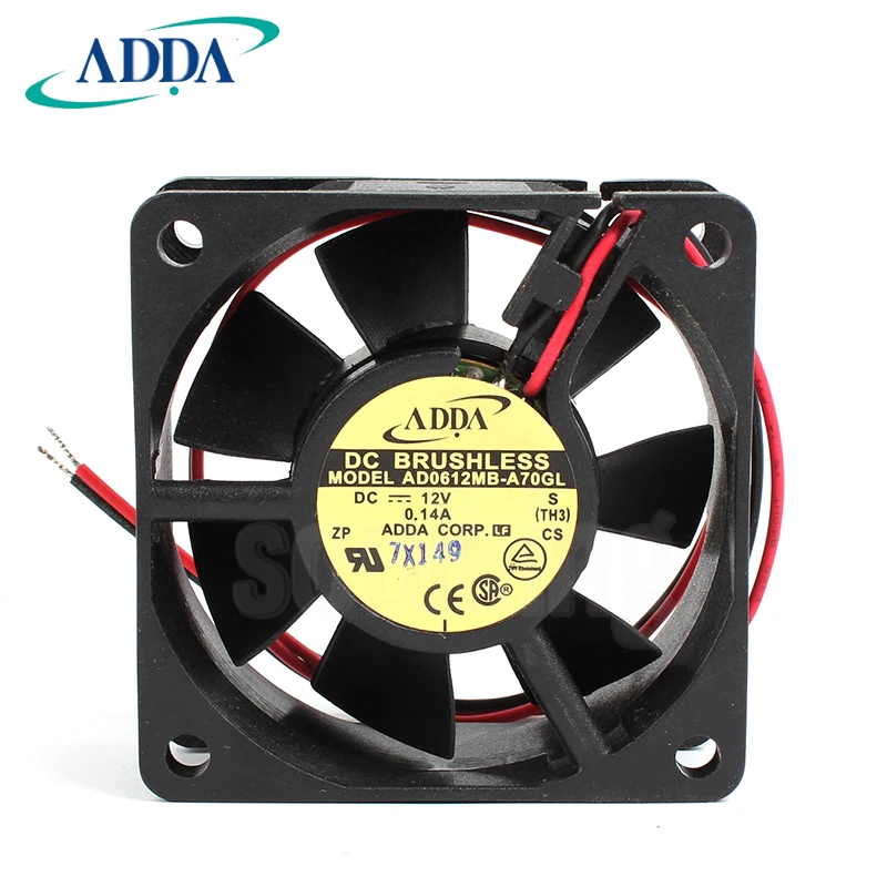 

NEW ADDA AD0612MB-A70GL 6025 12V 0.14A ATX cooling fan