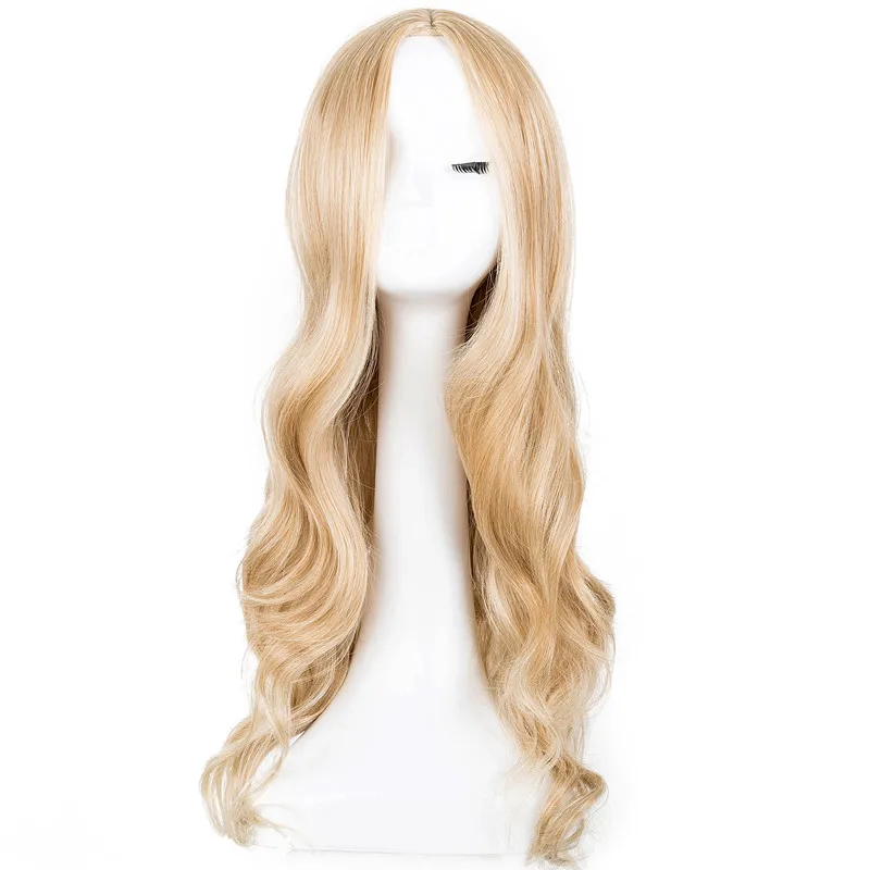 Synthetic probeauty Mermaid Wig Long Red Curly Body Wave Wig Halloween Cosplay Costume Wig for Women Fashion Wig for for Daily